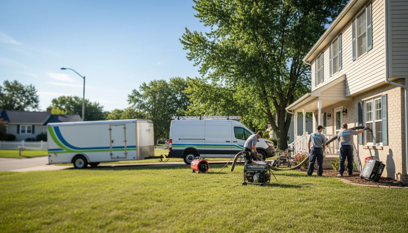 Flooded Basement Restoration And Cleanup With Repair in Bellevue, NE near me